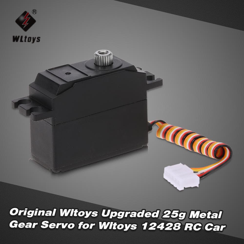 Original Wltoys uppgraderad 25g metallväxelservo för Wltoys 12428 RC Car