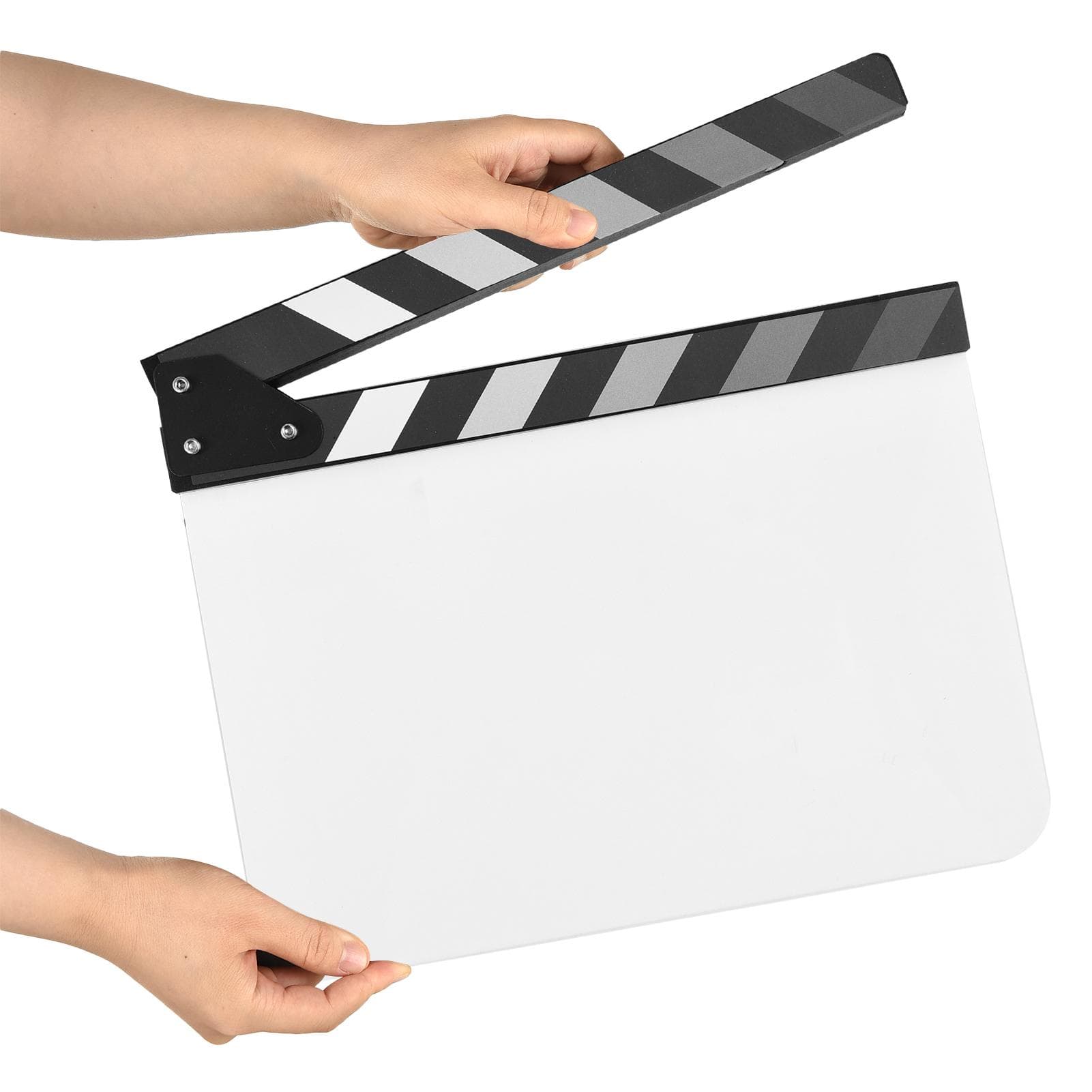 Akryl Clapperboard Film Clapboard Film Regissörens Slate Cut Action Scene Clapper Board Film cm svart
