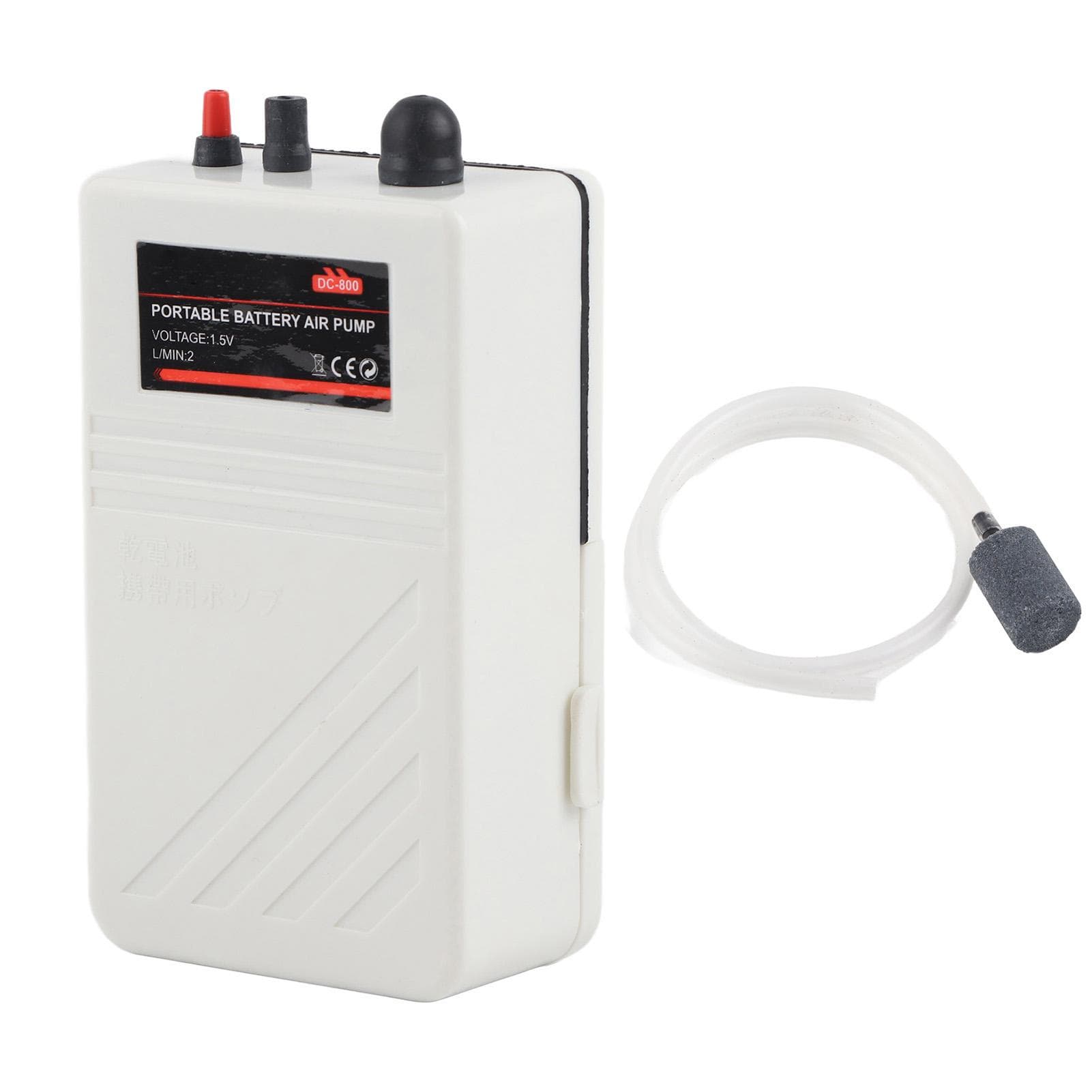 Torrbatteri Syrepump Fiske Syretillförsel Strömavbrott Nödsituation Utomhus Luftpump Vit