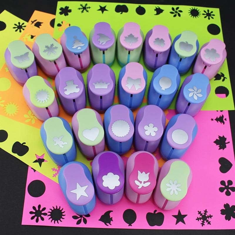 Blomma Furador Gör-det-själv-pappersklippning Eva Foam Maker Puncher Scrapbooking Arbetssparande för barn Hålstans DIY Handgjorda