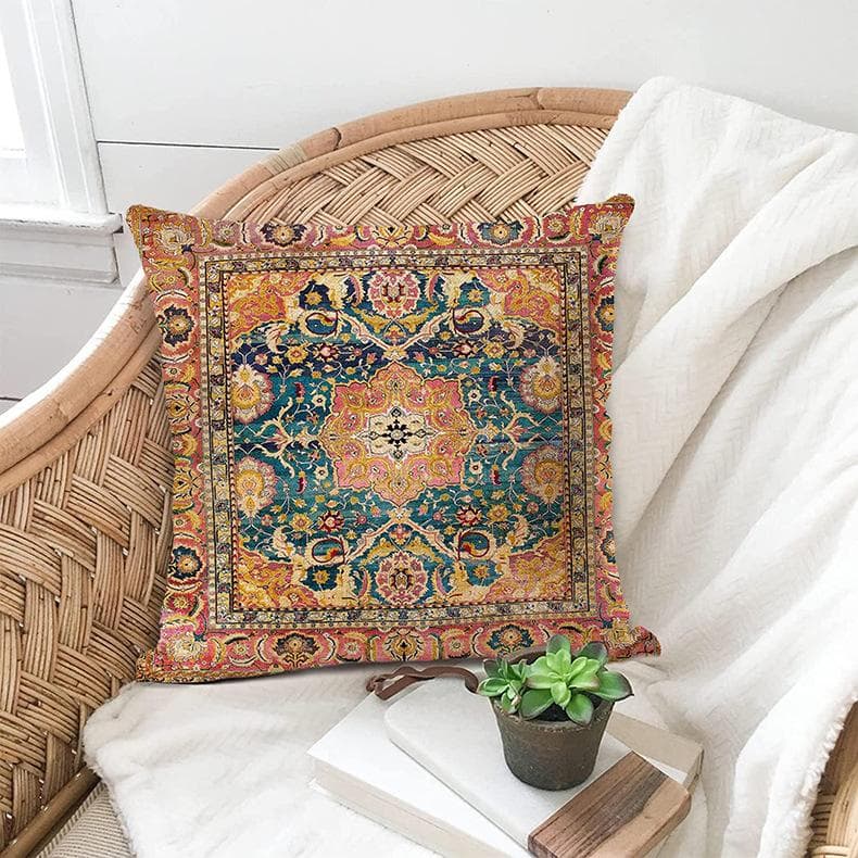 Vintage Bohemian Style tryckta kuddar Ins stil soffa Kuddfodral Heminredning Kuddfodral