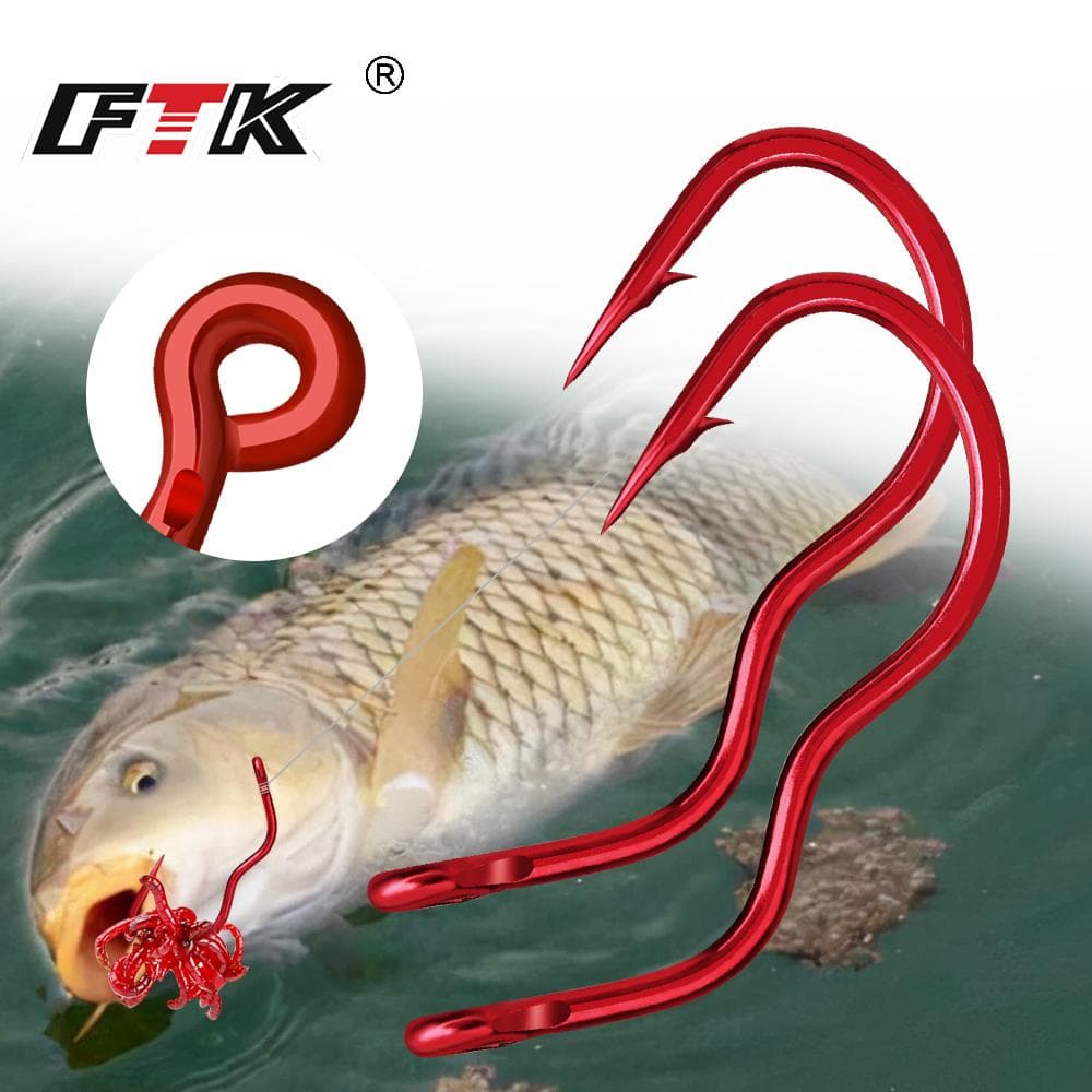 Ny uppfinning Storlek 6#-13# 12st/pack Högkolstål fiskekrokar Skarpa hullingförsedda självvändande krokar för karpfiske silver