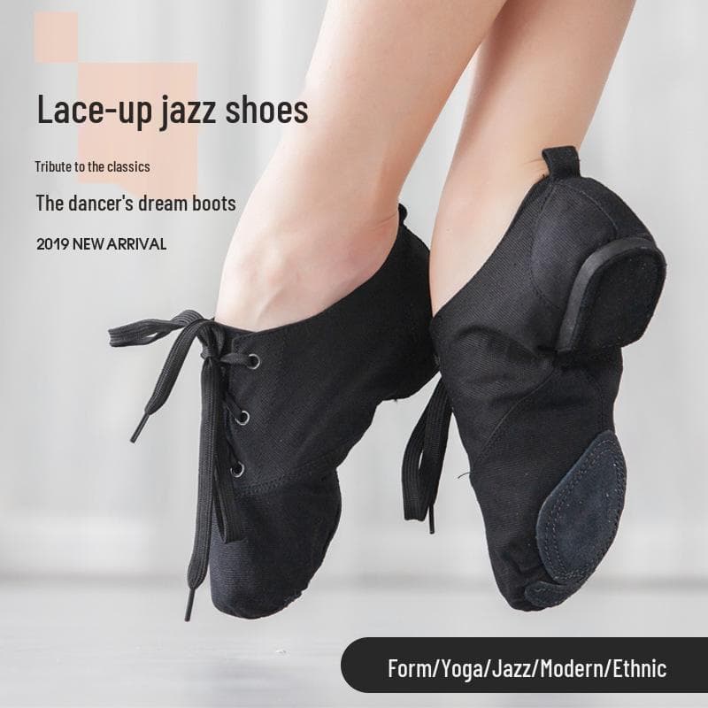 Unisex Canvas Jazz- och Balettdansskor för Barn och Vuxna cm röd