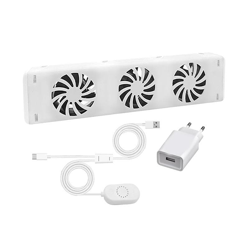 3-Fläkt Hemradiator Magnetisk Smart Kylfläkt Kaminfläkt Smart Radiatorfläkt Radiatorförstärkare Förlängningsset För Hemmet