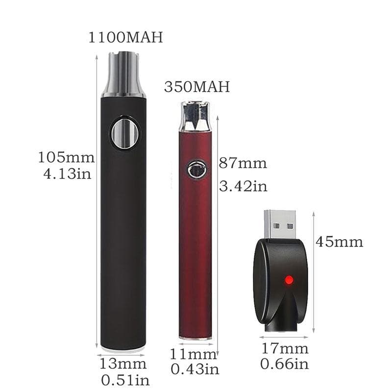 510 Gäng Batteri Cart Pen Justerbar Spänning Smart Power Pen, Mini Lödjärns Kit Med USB-laddare violett