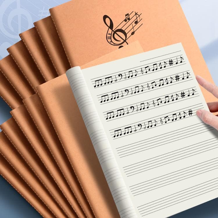 Grundläggande musikbok - Stor notrad för nybörjare