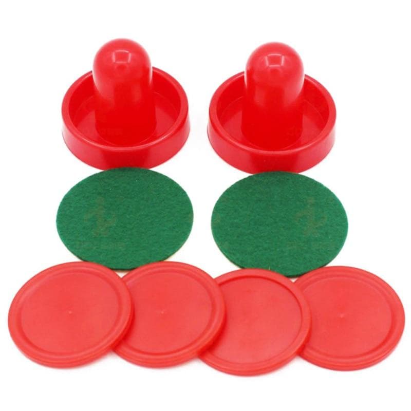 8 st/set Hem Standard Plast Air Hockey Pushers och puckar Ersättning för spelbord Målvaktstillbehör