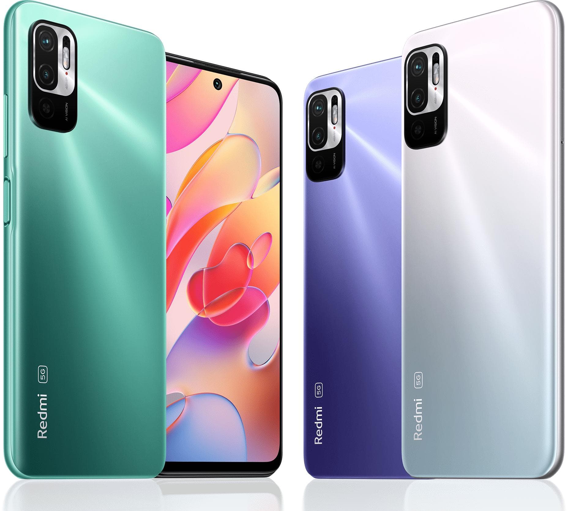 5G Smartphone Xiaomi Redmi Note 10 128GB 256GB 7nm Dimensity 700 6,5 tums skärm 48MP kamera 5000mAh Mobiltelefoner Global ROM blå