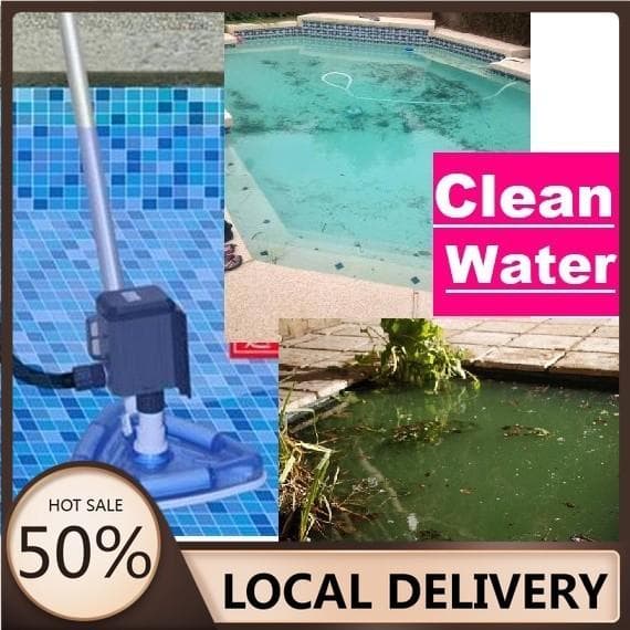 55W 2,8M Pooldammsugare, Vatten Dammsugare, Poolrengörare, Vatten Sugpump