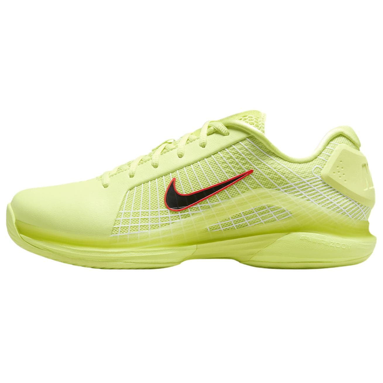 NikeCourt Air Zoom Vapor 12 Hypersmash Light Lemon Twist Unisex Sneakers Grön Ljus-Karmosinvit Vit HJ0549-700 cm