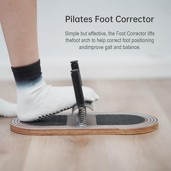 Pilates Bågtränare Plantarfascia & Styrkekorrigering av Nedre Extremitet Fotledsträningsbräda Fotstyrketränare brun