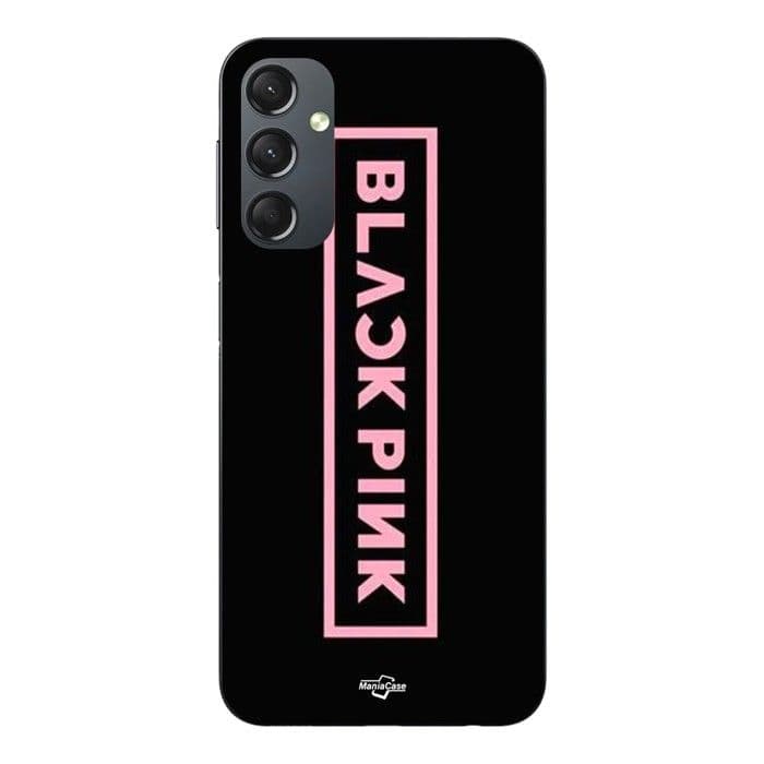 Coque de téléphone - MANIACASE - Samsung Galaxy A05s - Silicone TPU - Noir - Blackpink logo svart