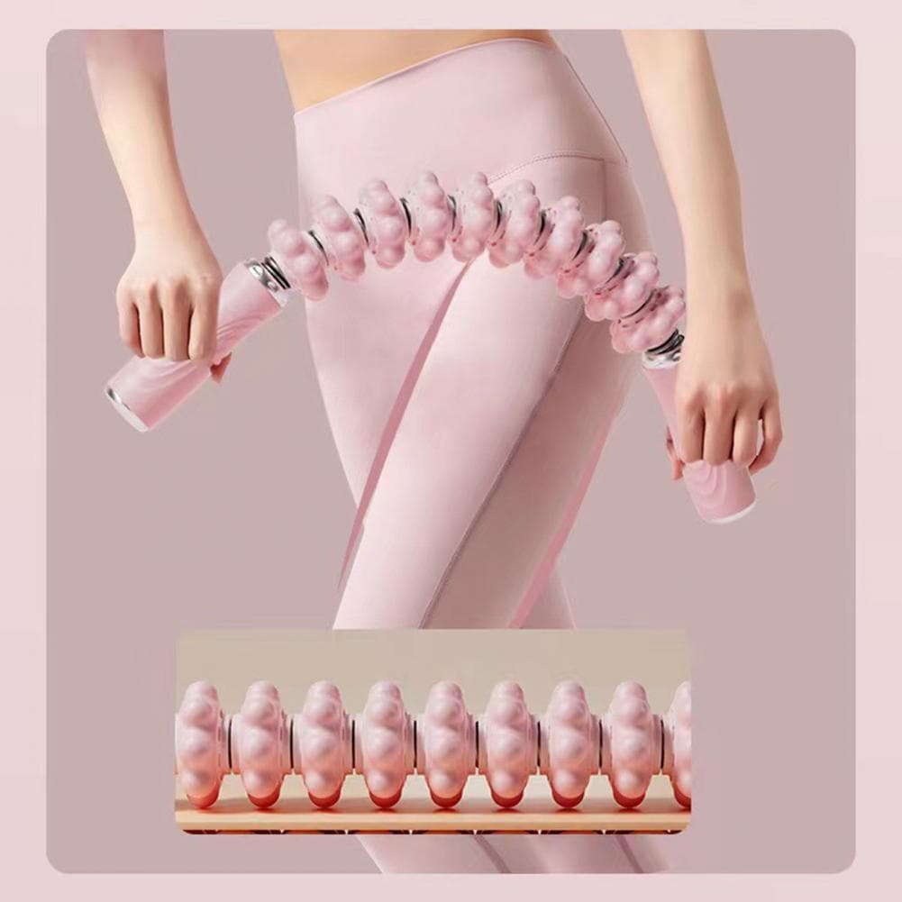 Flexibel Böjbar Spiralfjäder 360-Graders Rotation Massage Yogastav Bärbar Formning Muskelmassagerulle Fitnessutrustning