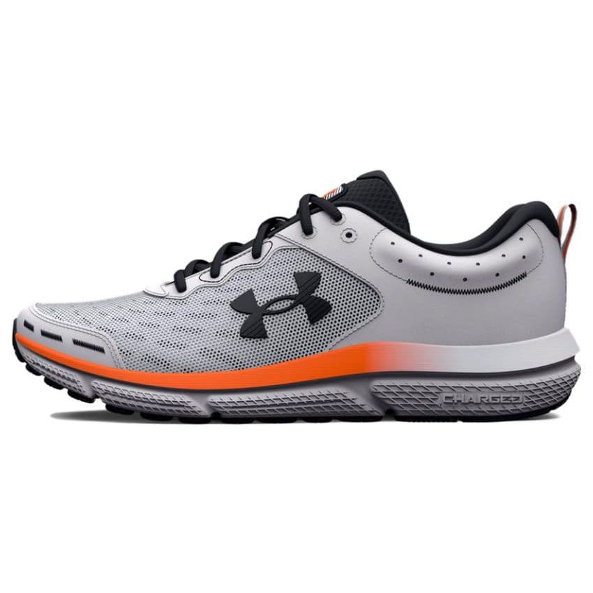 Under Armour Charged Assert 10 Vit Svart Orange Herr Sneakers 3026175-101 cm