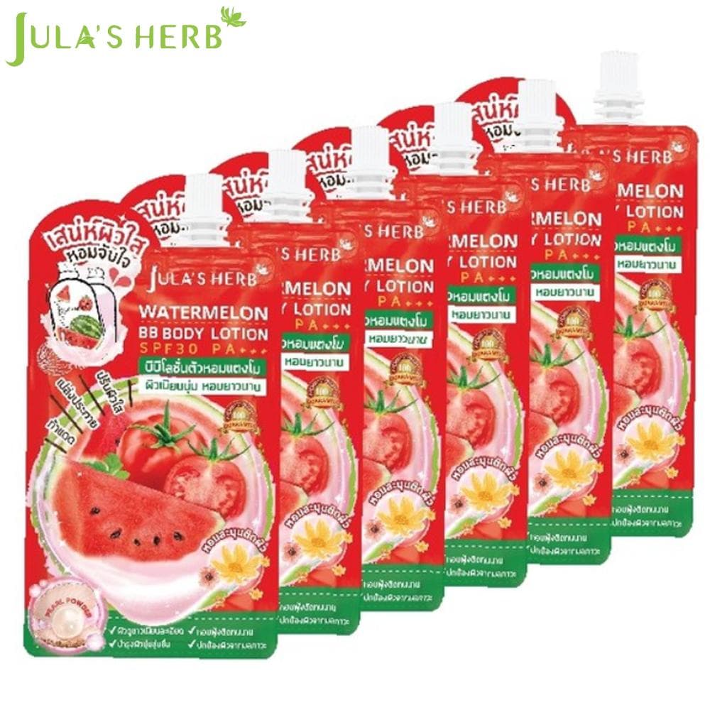 Jula's Herb Watermelon BB Body Lotion SPF30 PA+++ 8 ml x 6 st - Thai röd