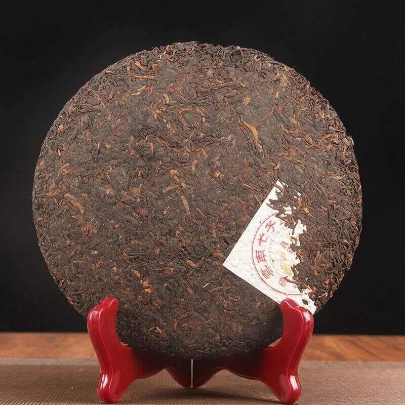 357G Kinesiskt God Smak Shu Puer Tekaka Yunnan Qizi Bing Fermenterad Puerh Cha