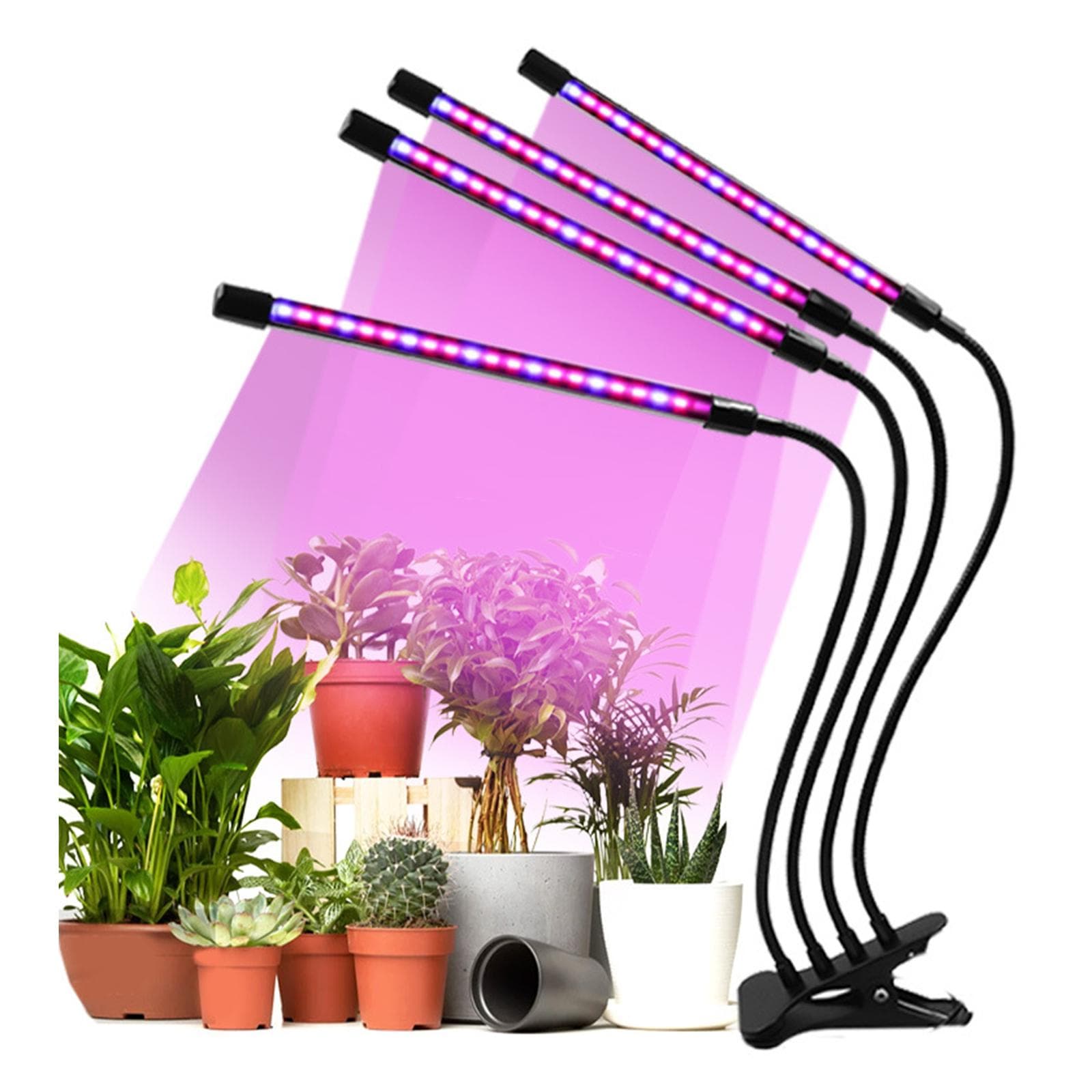Clip-on växt Blomma Suckulent Grow Light USB Full Spectrum Indoor Odling Plantskola Påfyllning