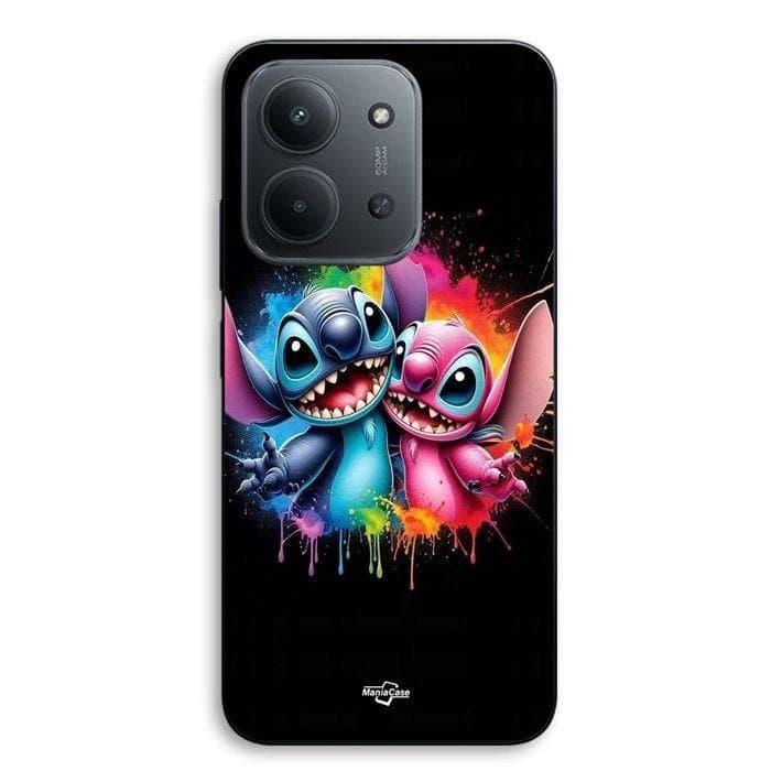 Fodral För Xiaomi Redmi 15C 5g Stitch Ängel färgglad målning Maniacase svart