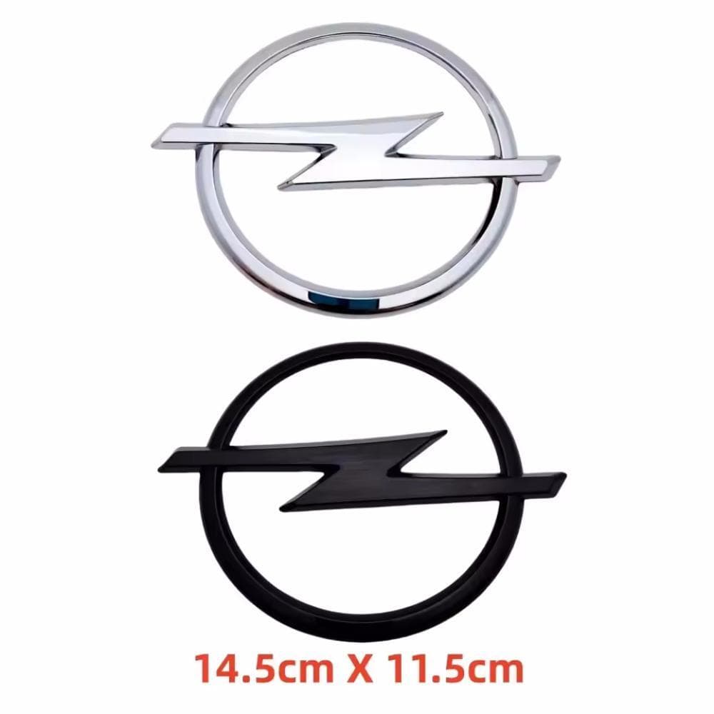 1 st 3D ABS Bil Främre Grill Huv Huv Emblem Baklucka Stötfångare Märke Logotyp Klistermärke för Opel Astra Zafira Insignia Corsa