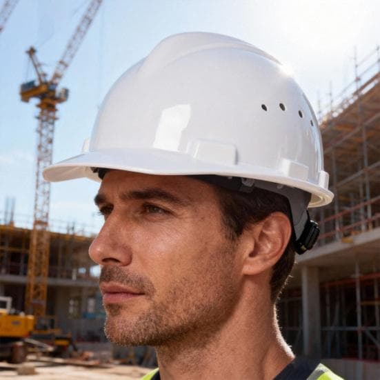 Byggnadshuvudskydd Skyddshjälm Justerbar Ventilerande Lättviktig För Män Kvinnor Utomhus Industriellt Arbete Säkerhetshjälm med