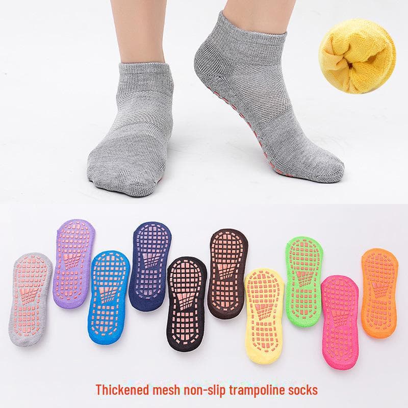 Andningsbara Halkfria Trampolinsockor för Barn - Inomhus/Utomhus Nöjes- & Utbildningsanvändning cm violett
