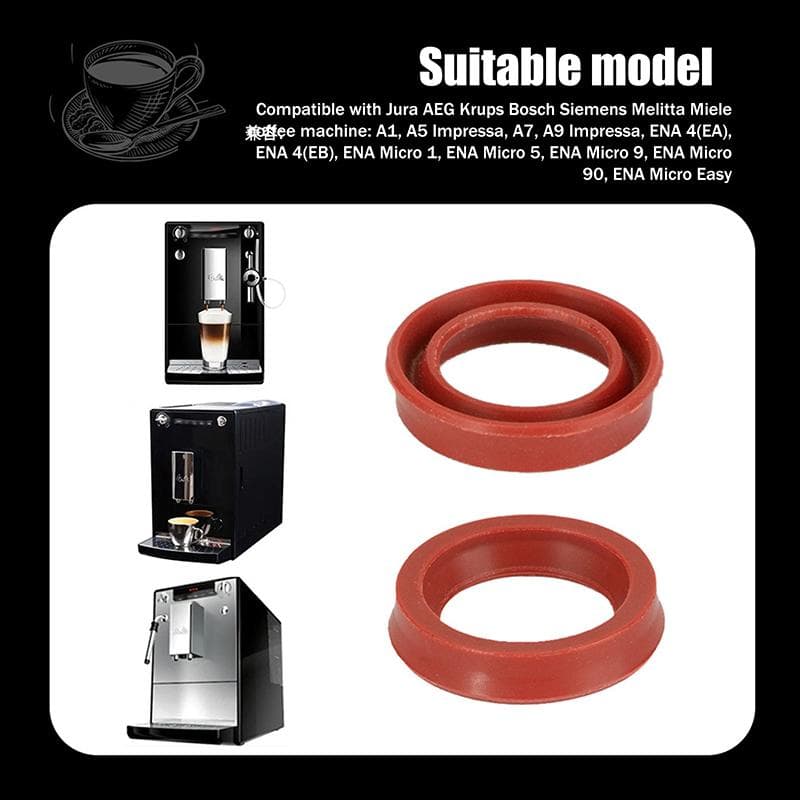 1/10 st Kaffemaskin Tätningar För Aeg Vatten Tätningsringar Silikontextur För Kaffemaskin Vattentankar