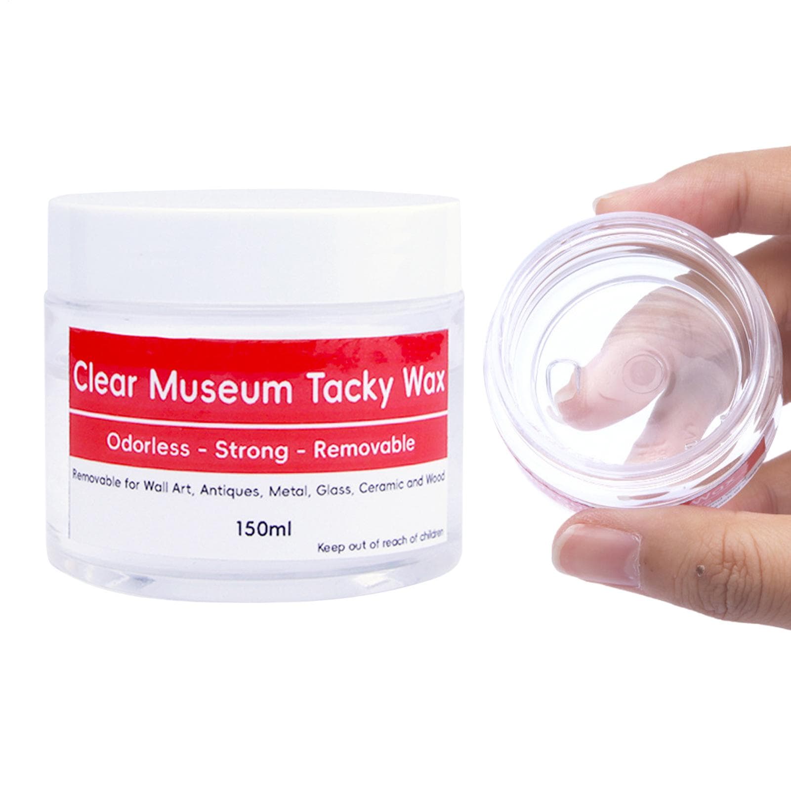 Museumutställning Vax 150ml Luktfritt Utställningar Fixeringsgel Avtagbar Klar Spackel För Antik Keramik Konst Hantverk Samling Display
