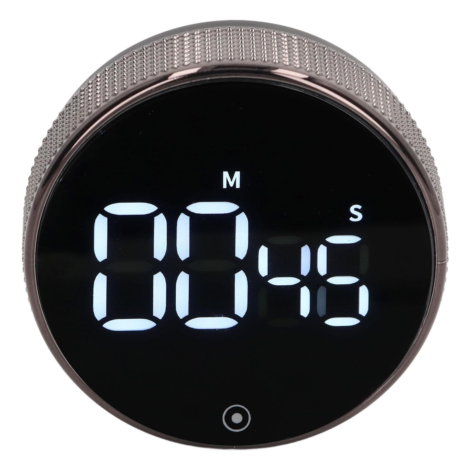 Kökstimer Roterande Tyst Magnetisk Sugkopp Barn Studietimer LED Nedräkningstimer Svart