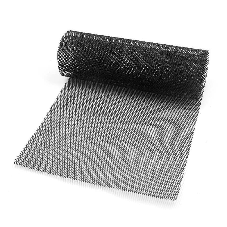 Svart aluminiumnätgrillkåpa Bilstötfångare Stötfångare Huv Ventilationsgaller Nät 40  x 13
