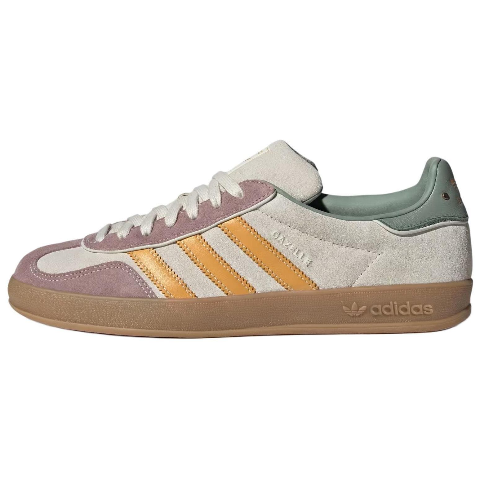 adidas Gazelle Indoor Off White Förhandsälskade Gula Unisex Sneakers Gräddfärgad Aluminium ID1007 cm