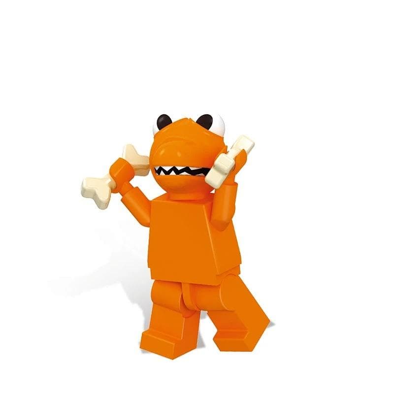 Rainbow Friends Dreglande Monster Leksak Pussel Monteringsleksak vit