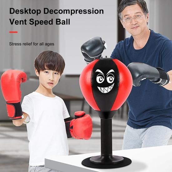 Bordsboxningssäck med sugkopp Heavy Duty Stress Relief Boxning Hastighetsboll Barn Vuxna Reaktionshastighetsträning Boxningssäck Hemmakontor