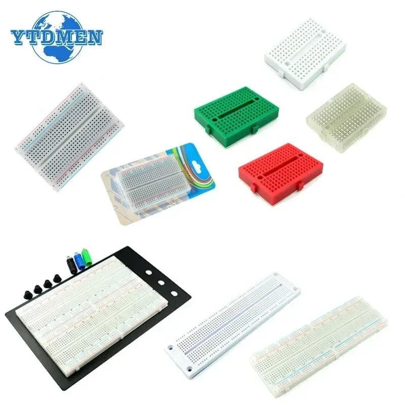 Breadboard 400 700 750 830 hål MB-102 Lödfri PCB Mini Test Board ZY-204 1600pts Prototyp Board Bygelkabel DIY Kit