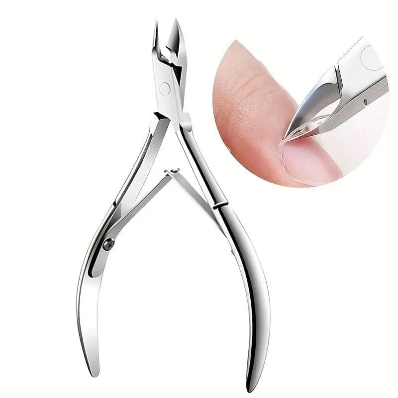 1 ST Professionell Nagelvård Skin Remover Trimning Nagelklippare Tånagelklippare för manikyrkonst och nagelvård silver