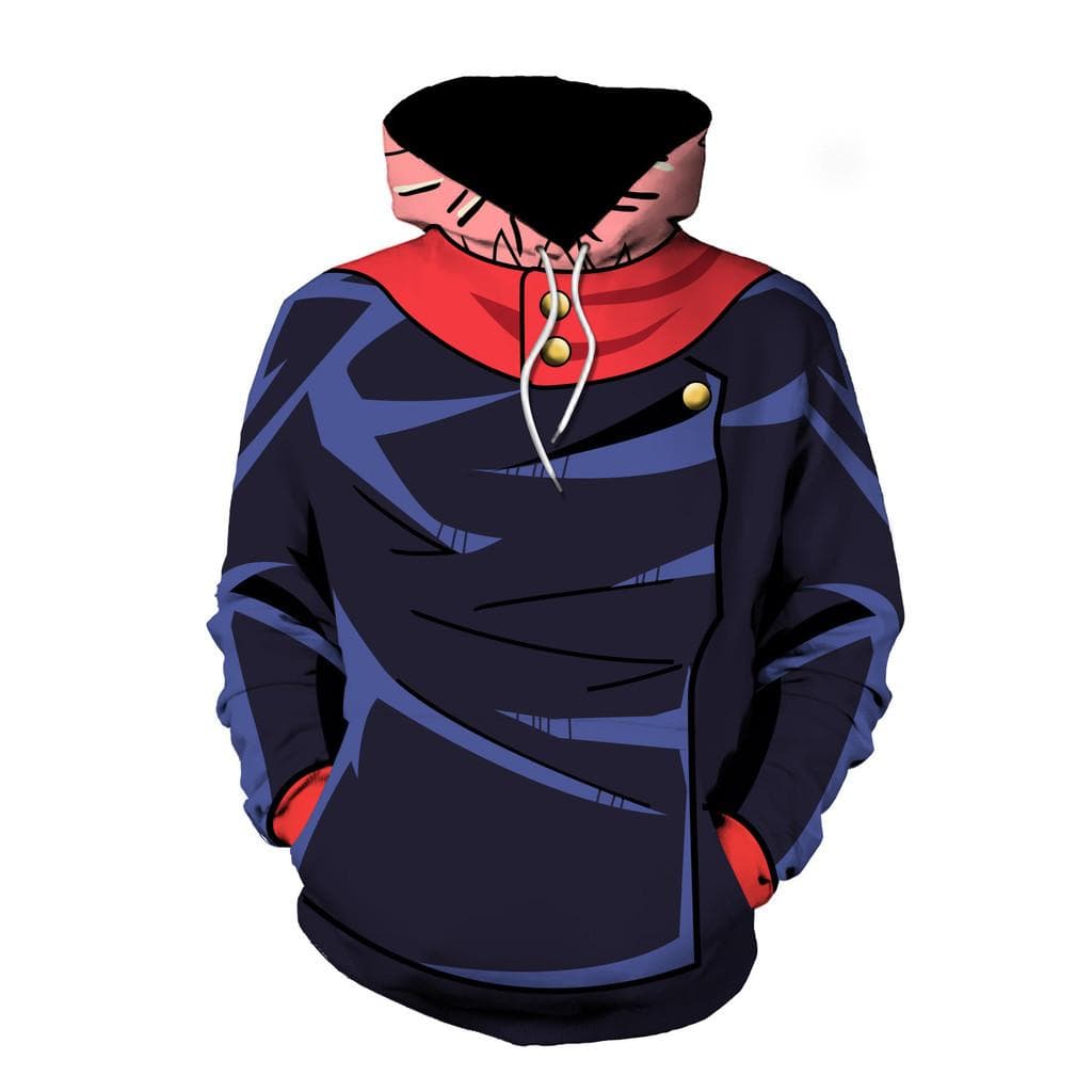 Ny Unisex Mode för Fans av Jujutsu Kaisen Tecknad Tryckt Tröja Utomhus Sport Cosplay Pullover Huvtröja Cosplay Kostym cm