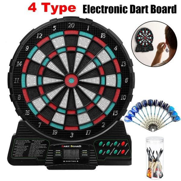 Elektronisk darttavla Darttavla LCD-poängdisplay med 6 dartset Partyleksak Rolig flygspel Presentask Heminredning