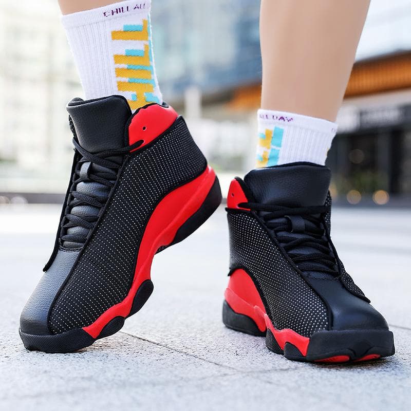 Herrar Roterande Bekvämt Spänne Sneaker Ungdom Mode Trendiga Skor Hög Kvalitet Hög Hjälp Praktisk Träning Basketbollsskor cm