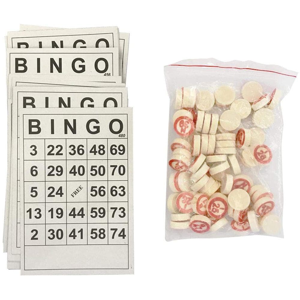 60 Icke-Repetitiva Bingobrickor Bingobrickor Digital Barnunderhållning Spel vit