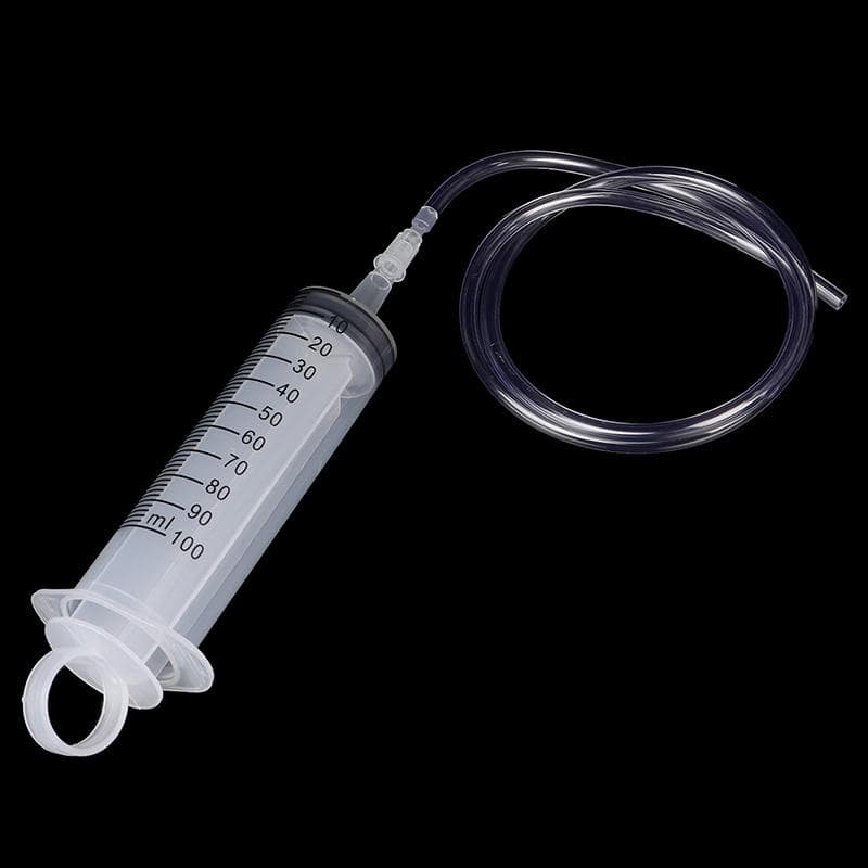 100 ml Spruta med stor kapacitet Šteranvändbar pump Mätning med 1 m slang Matning Bläck
