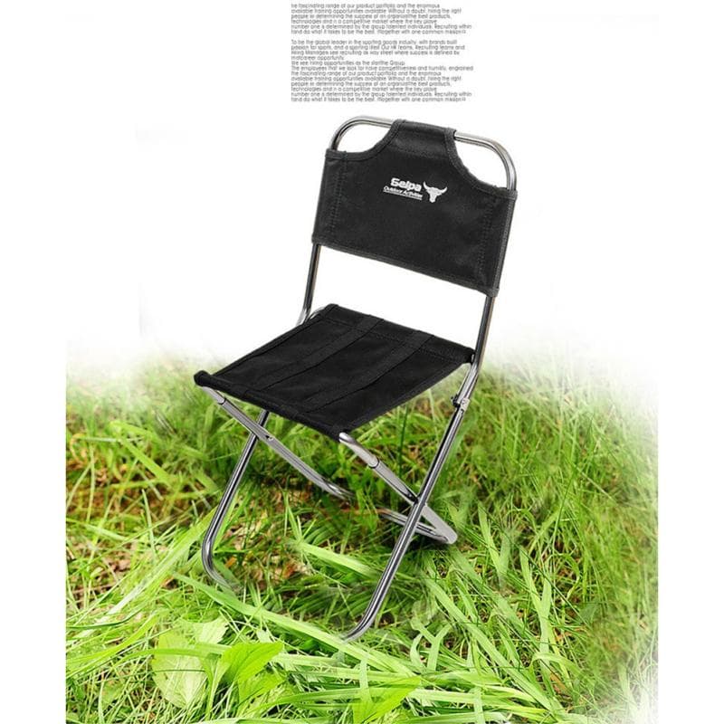 Utomhus hopfällbar stol Aluminiumlegering Fiske Campingstol Bärbar Picknick Resestol BBQ Vikbar