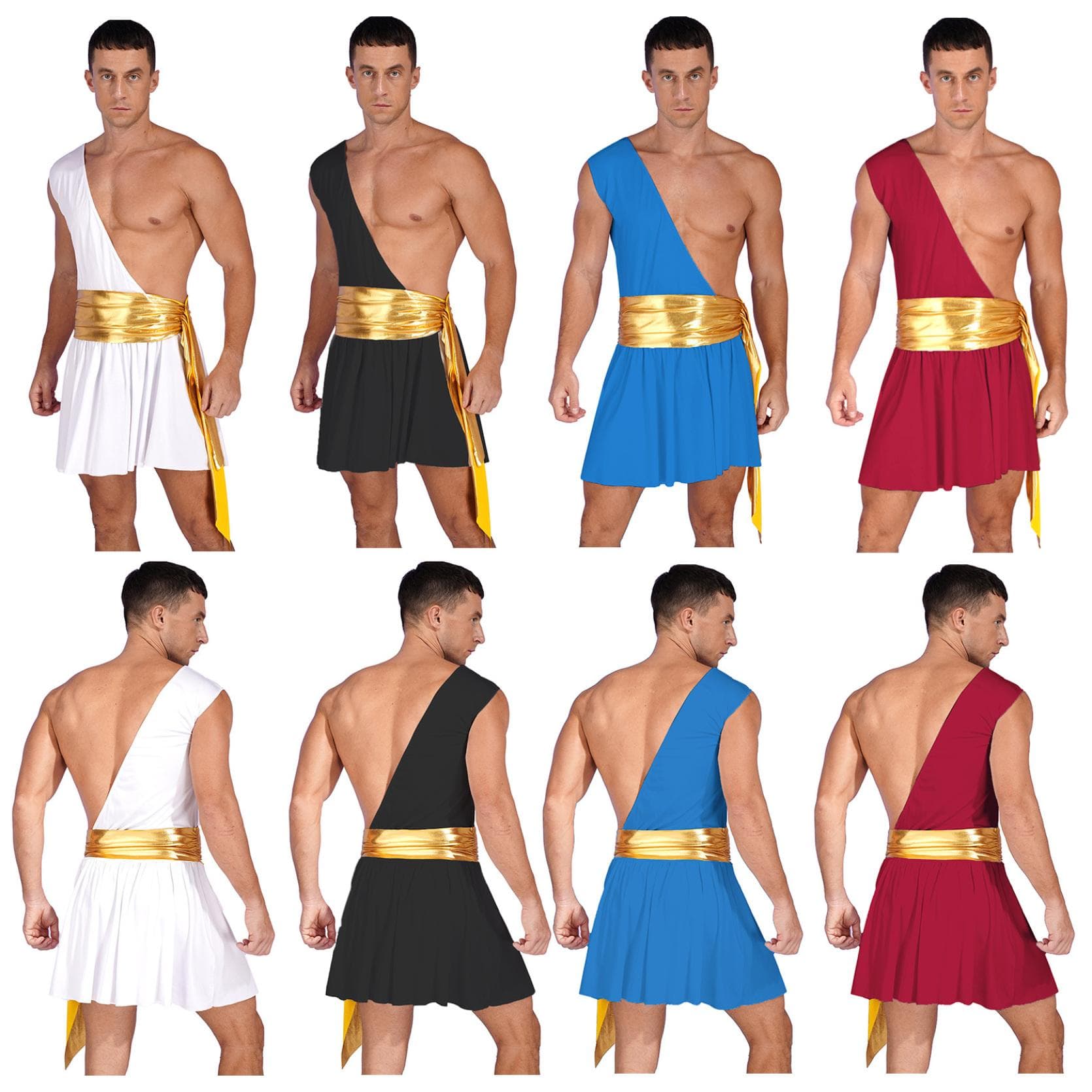 Romersk gladiatordräkt för män antik grekisk gud Halloween cosplay rustning soldat rollspel Medieval Knight Warrior Cosplay outfits cm svart