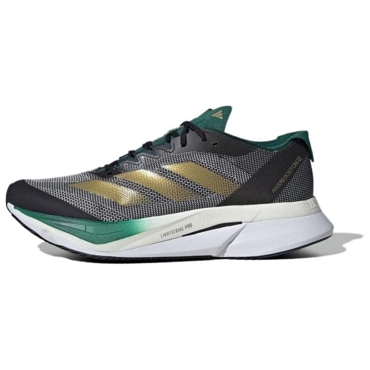 Adidas Adizero Boston 12 Berlin Marathon 2024 Herr Löparskor Svart Aurora-Bläck Matt-Guld JH9642 cm