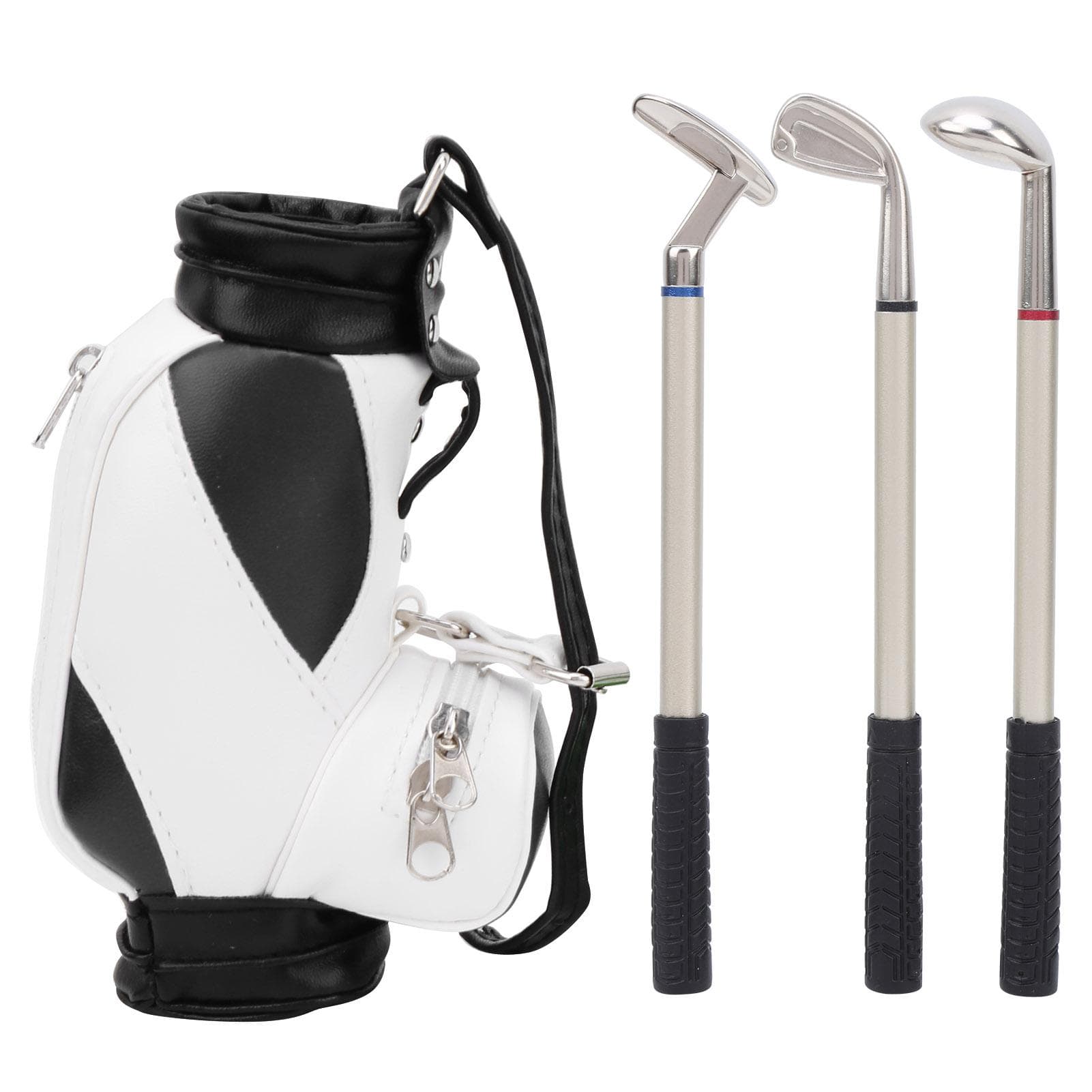 Mini Golfpennställ med Penna för Skrivbordsdekoration Golfpresent till Golfvänner Fans
