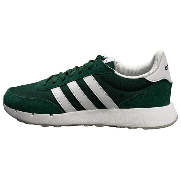 Adidas Run 60S 2.0 Bekväma Mångsidiga Halkfria Slitstarka Lågskurna Vardagliga Löparskor Unisex Sneakers Grön Vit JQ3928 cm