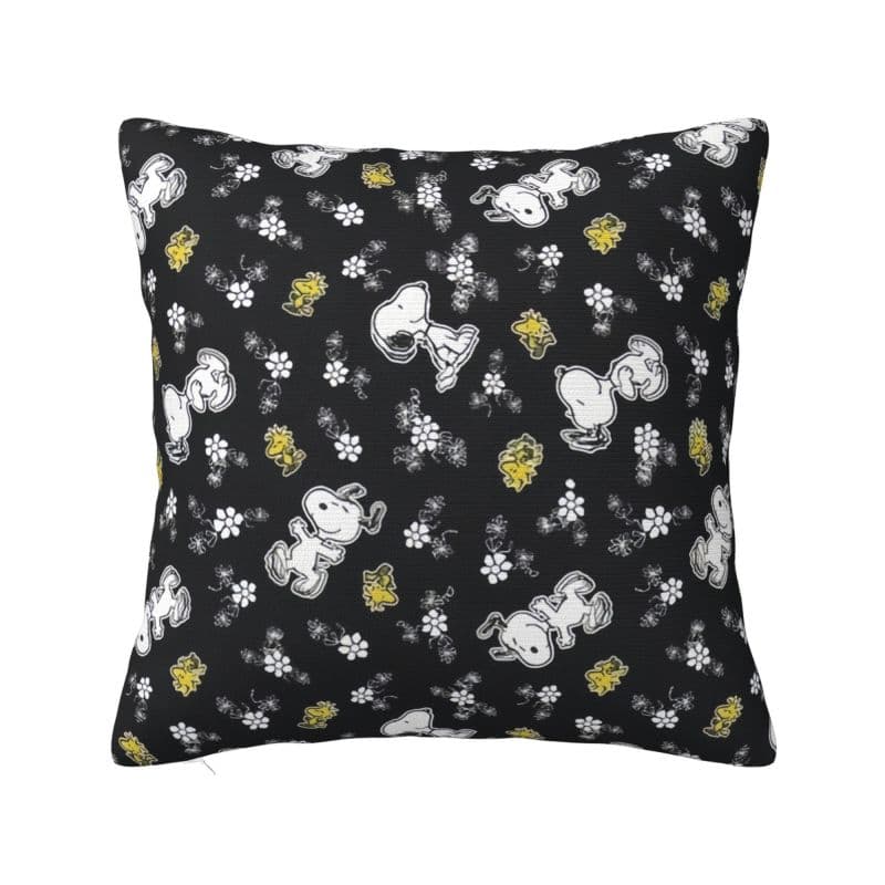 Anpassad Disney Snoopy Woodstock Tecknad Hund Kudde Heminredning Nordisk Kudde Dekoration Vardagsrum Fyrkantigt Kuddfodral