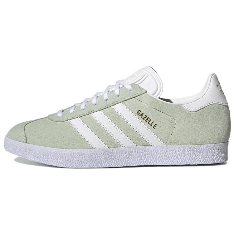 adidas Gazelle Linnegrön Unisex Sneakers Molnvit Guldmetallic GX2206 cm