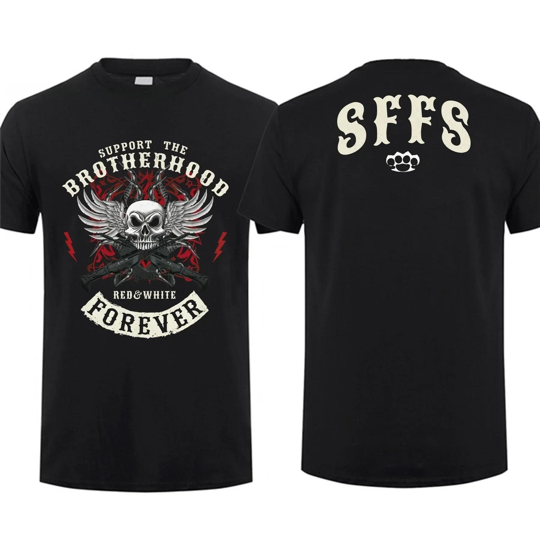 Sommar Herr Hell Angels Support 81 Brotherhood T-shirt Dam T-shirt Streetwear Grafisk Topp cm