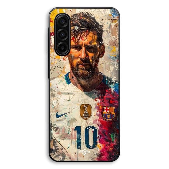 Fodral För Samsung Galaxy A17 Messi Barcelona Argentina mästare prime nr 10 Maniacase svart