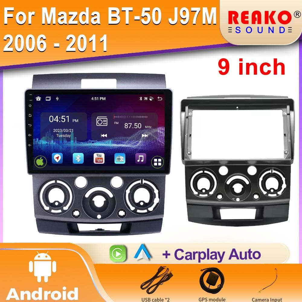För Mazda BT-50 J97M 2006 - 2011 Android Bilradio 5G wifi GPS Multimedia Videospelare Bil Ljud Stereo Spelare Navigation