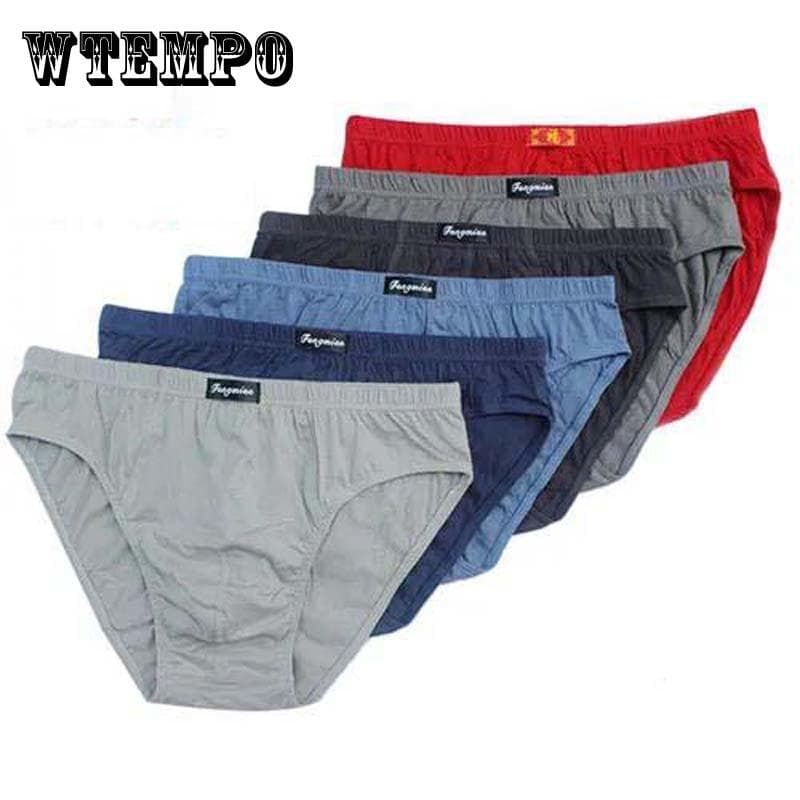 Herrunderkläder Triangel Bomull Mid-midja Loose Pants Plus Size Bottom Byxor cm